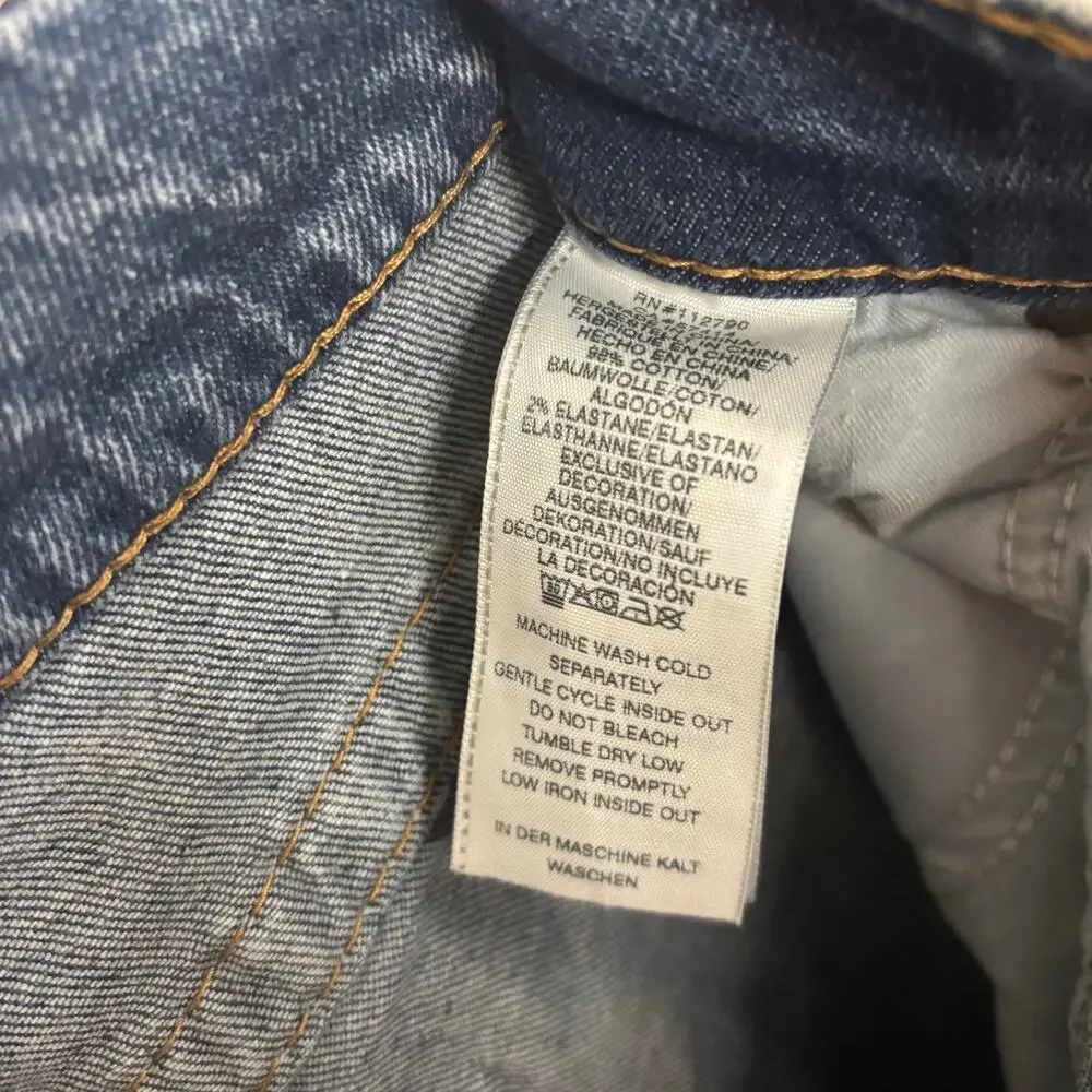 True Religion Rocco Relaxed Skinny Sz 40 Blue Denim Jeans